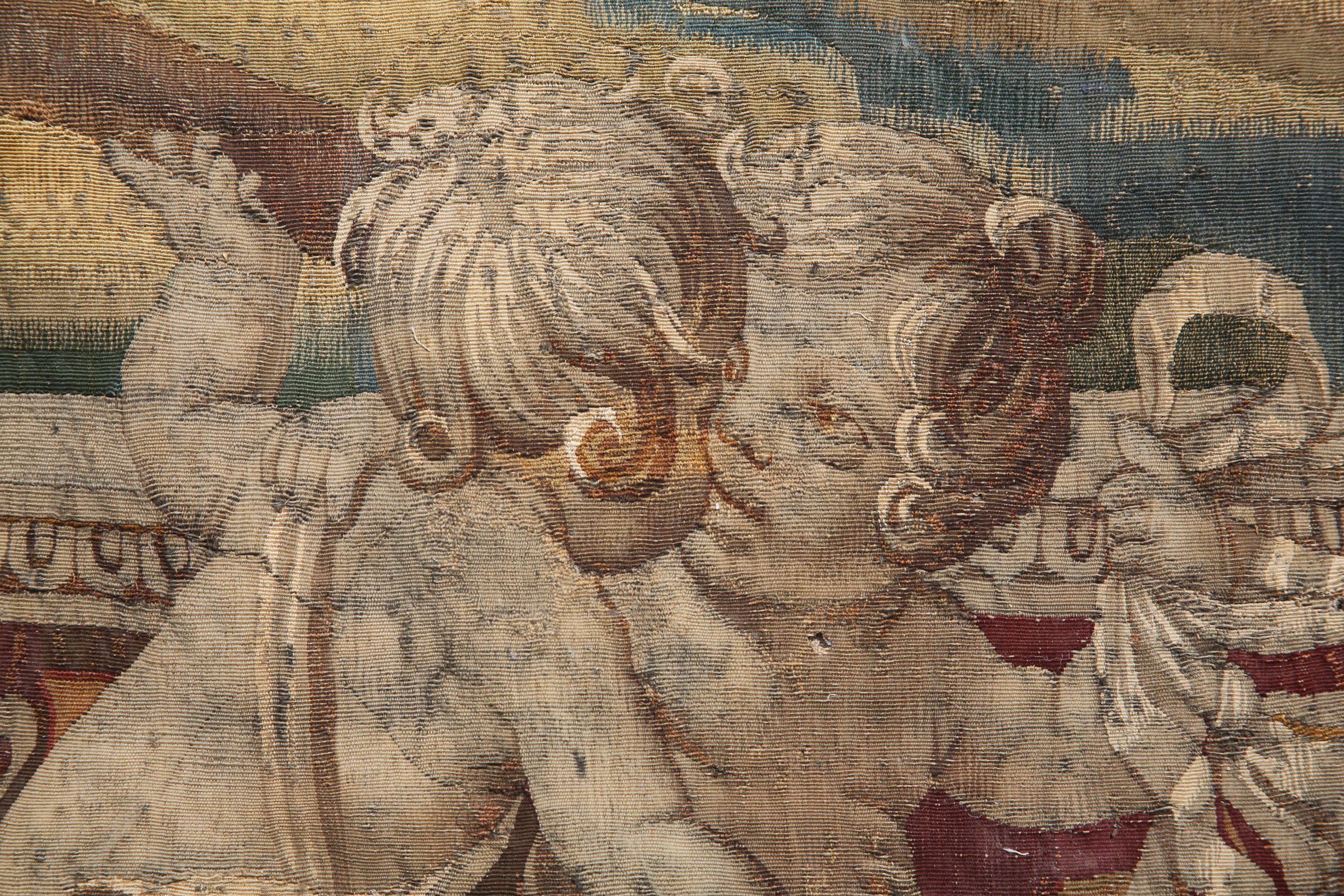 Importante tapisserie, Apollon Et Cupidon, Atelier du Faubourg St Marcel, vers 1635-1650