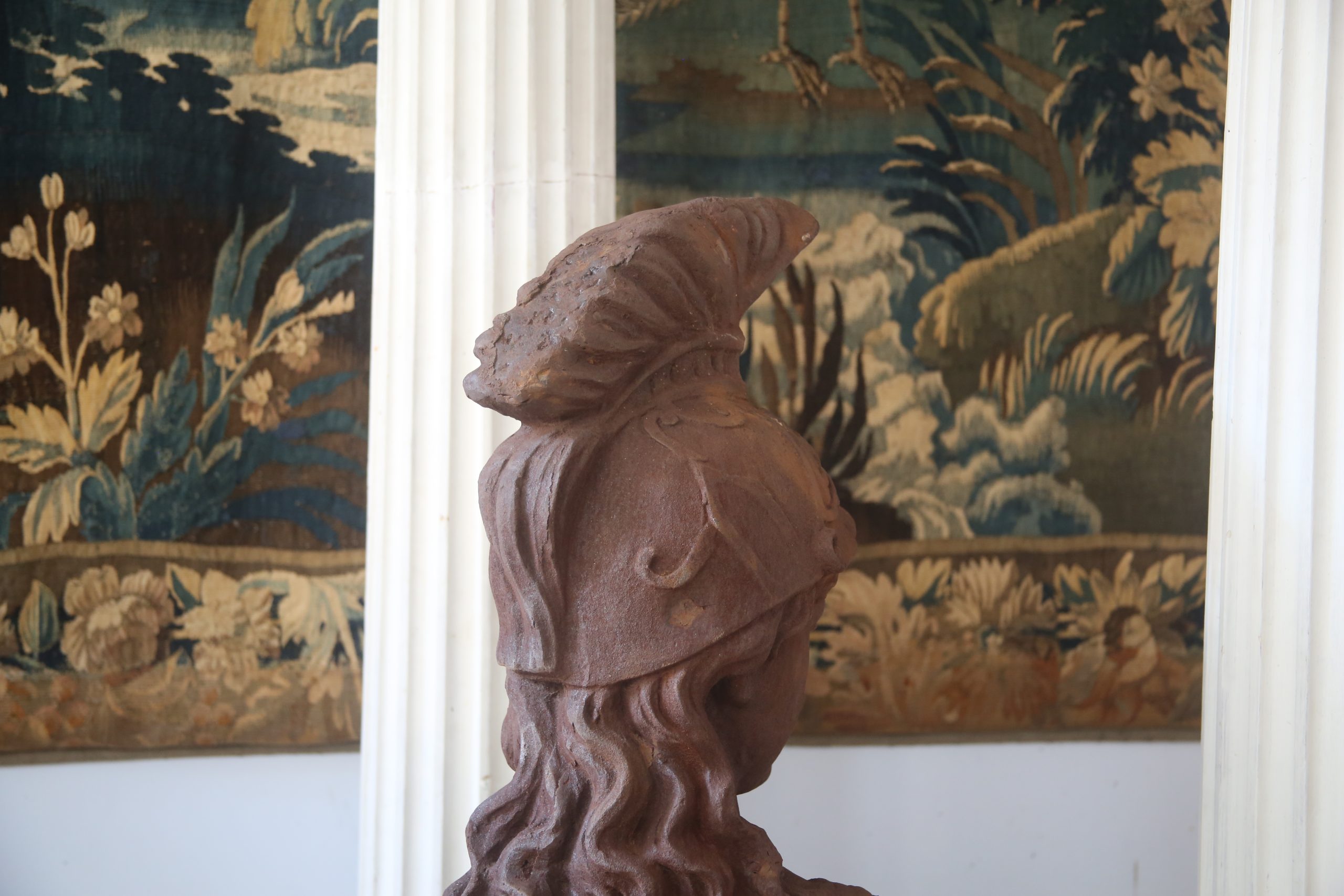 Important buste d'Athéna en fonte, XXe – Image 4