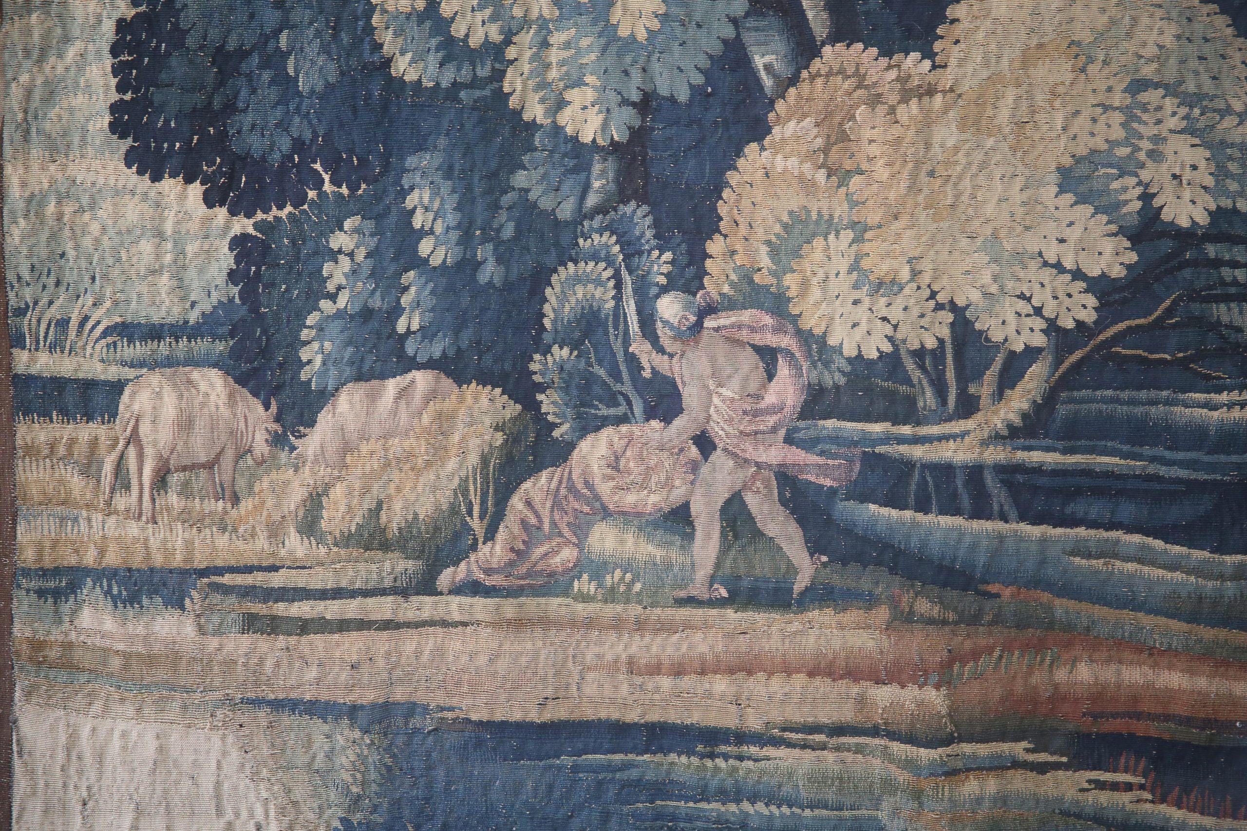Importante tapisserie, Apollon Et Cupidon, Atelier du Faubourg St Marcel, vers 1635-1650