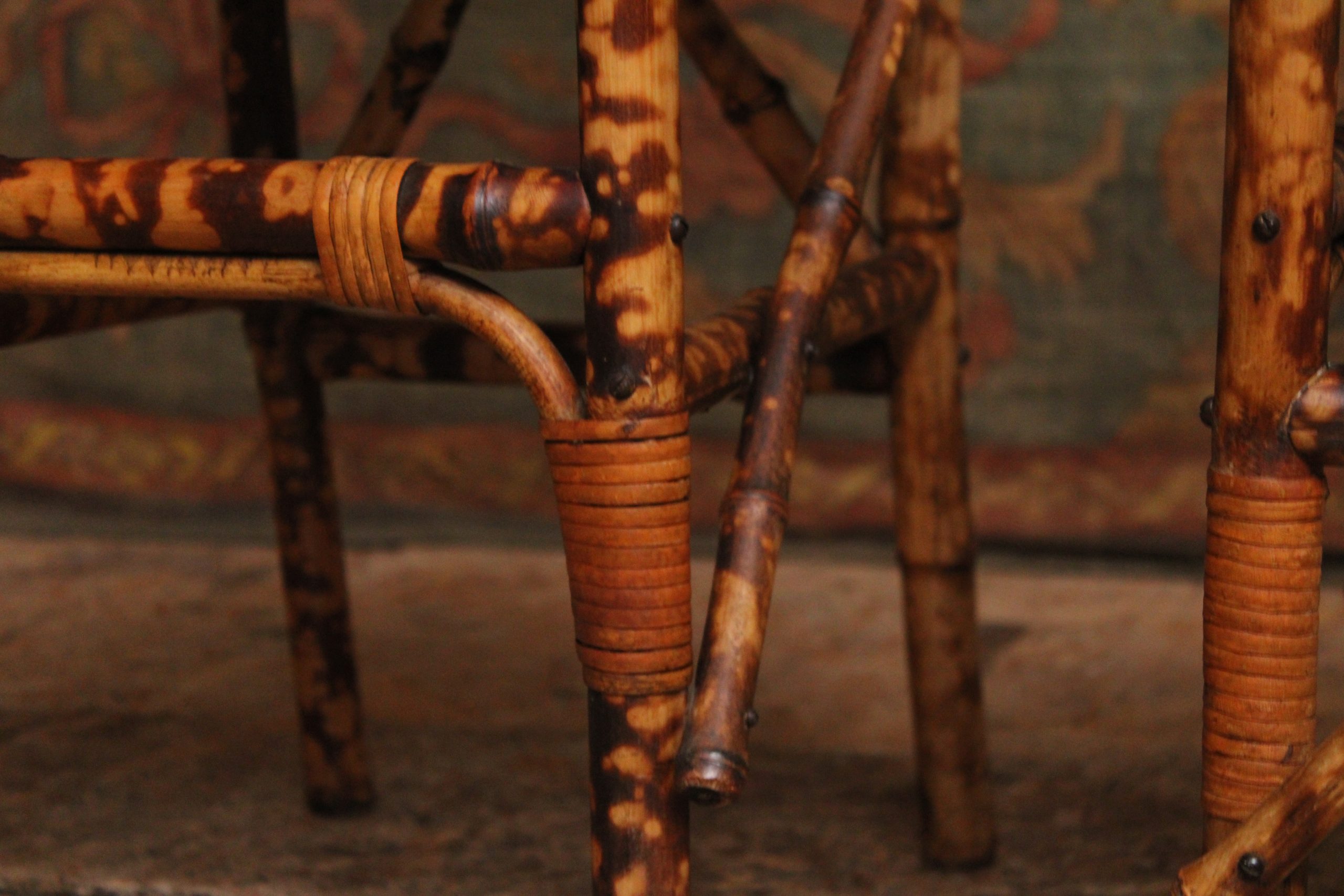 Paire de chaises en bambou et rotin dans le style de la Maison Perret & Vibert, fin XIXe