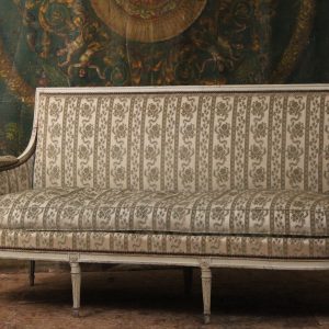 Canapé / banquette d'époque Louis XVI, estampillée G. Jacob, XVIIIe