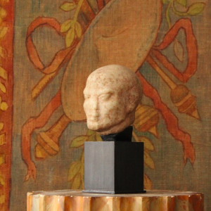 Tête masculine en marbre de style Antique, XIXe