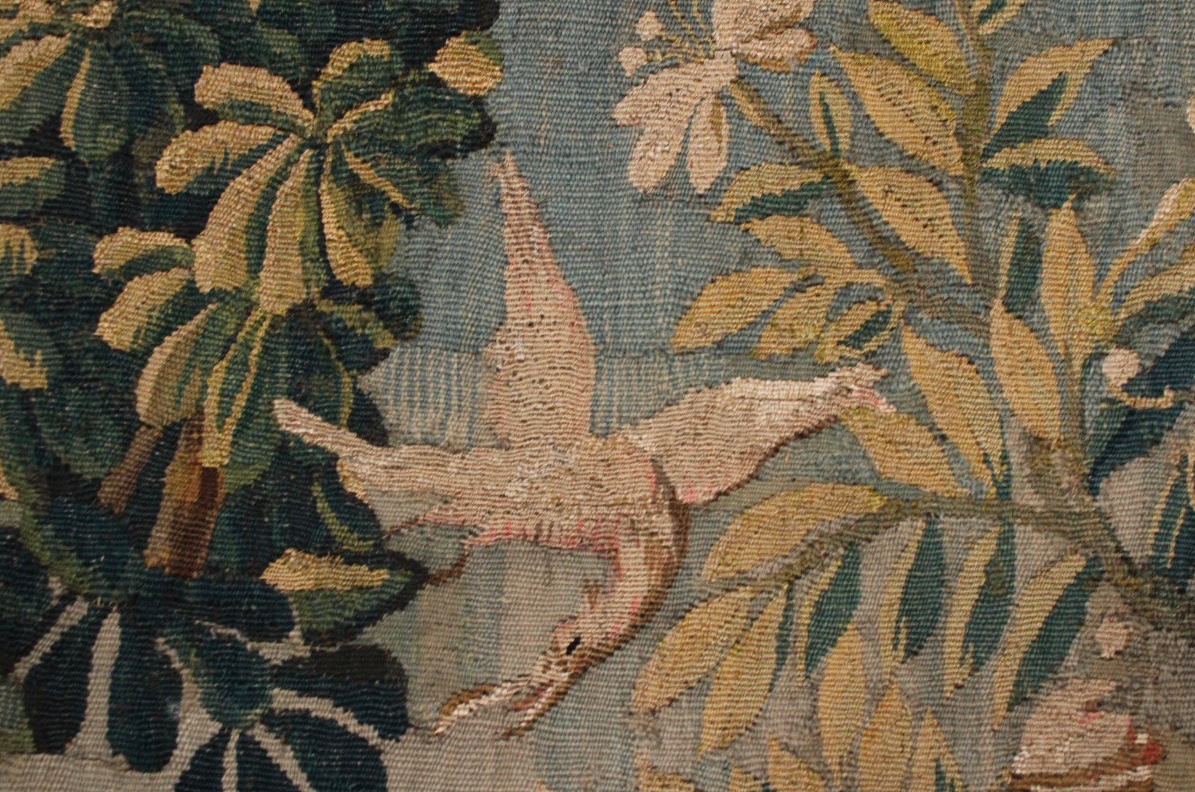 Tapisserie "Verdure à pagode", Aubusson XVIIIe siècle