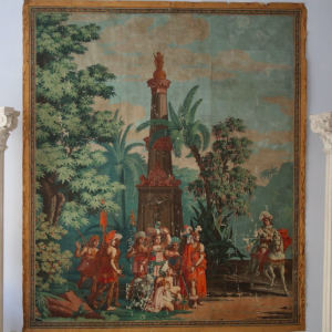 Papier peint « Les Incas » vers 1820 par Joseph Dufour.
