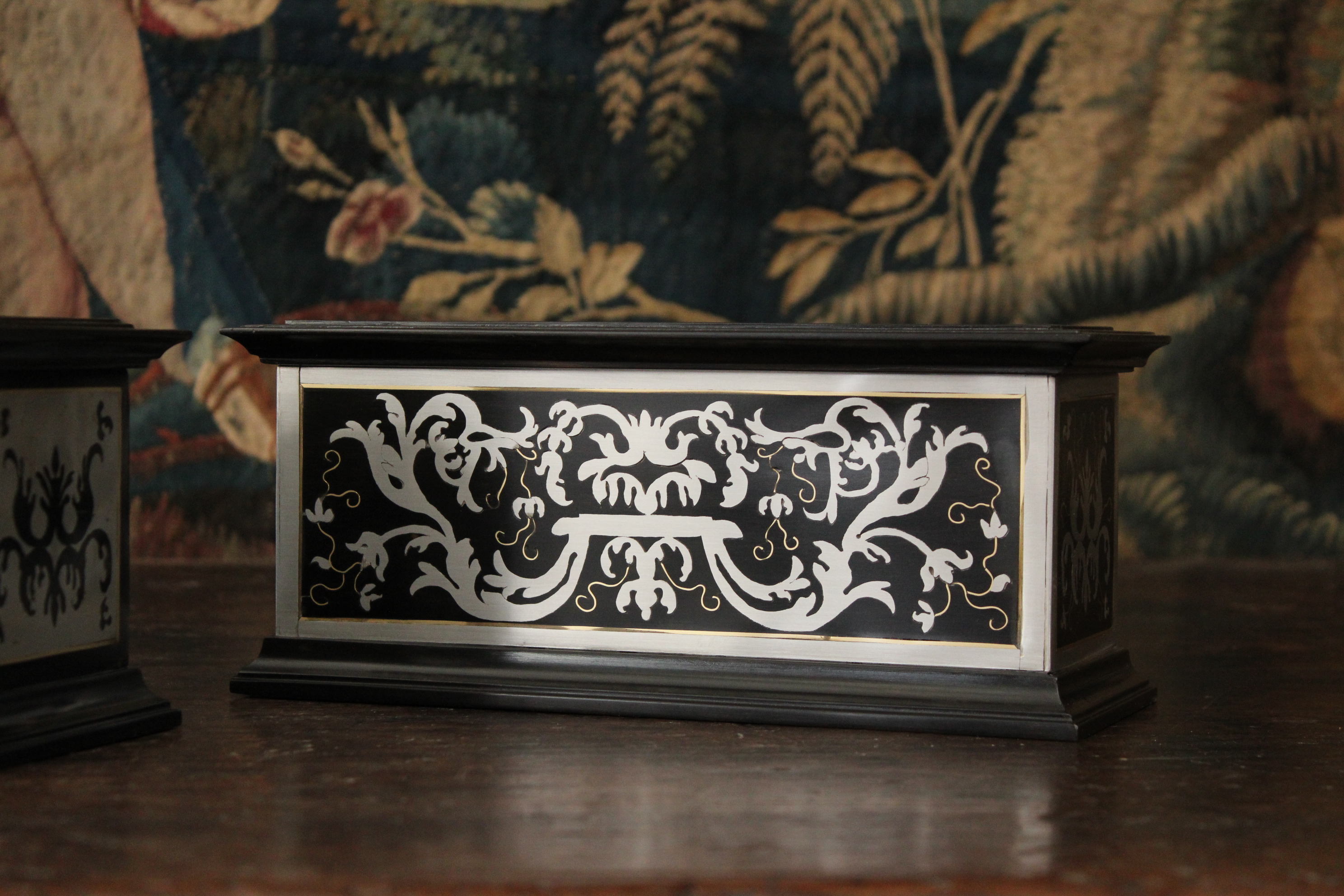 Socle en marqueterie Boulle