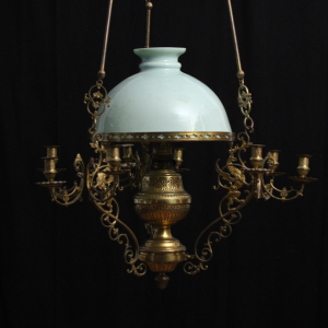Lustre Opaline verte, XIX-XXe s