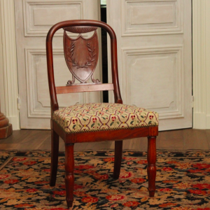 Chaise assise tapisserie, époque Empire, XIXe s