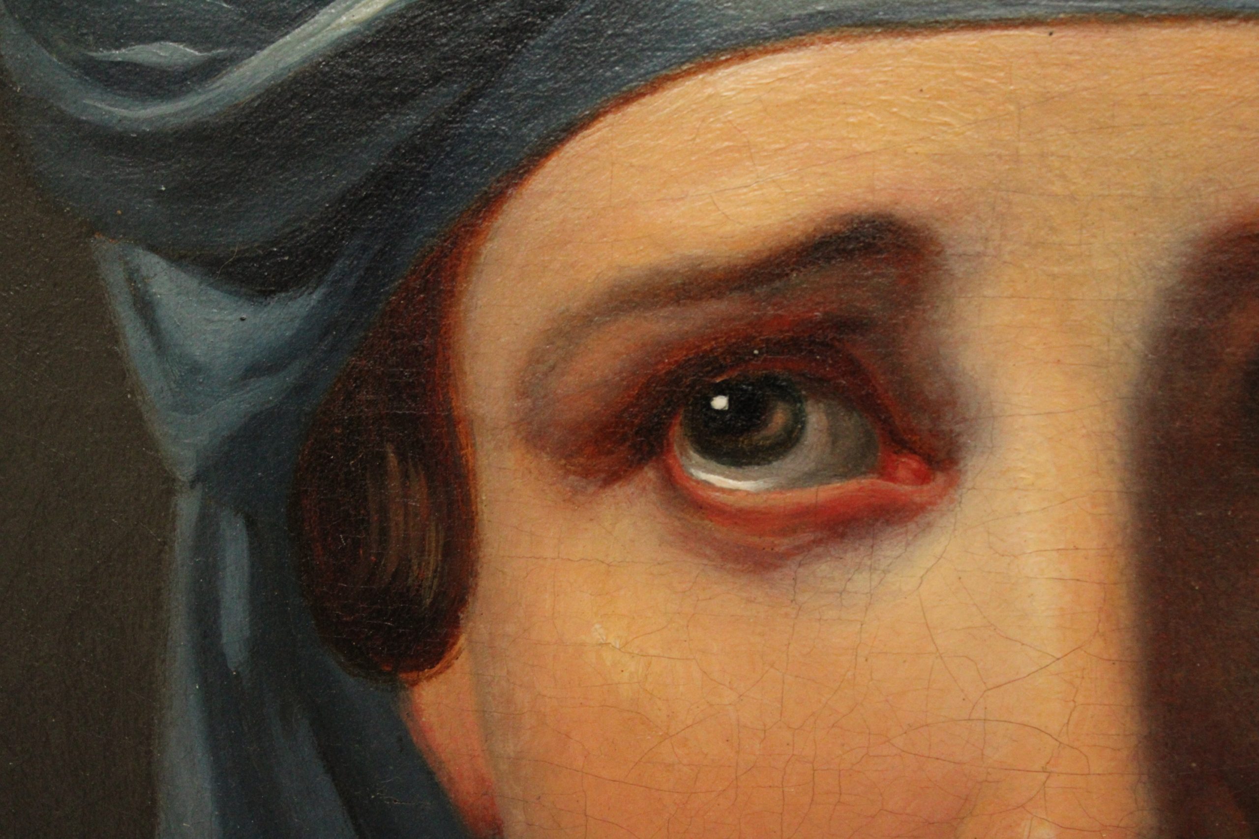 Tableau, peinture, huile sur toile d'après François-Joseph Navez (1787-1869) "Agar et Ismaël" – Image 6