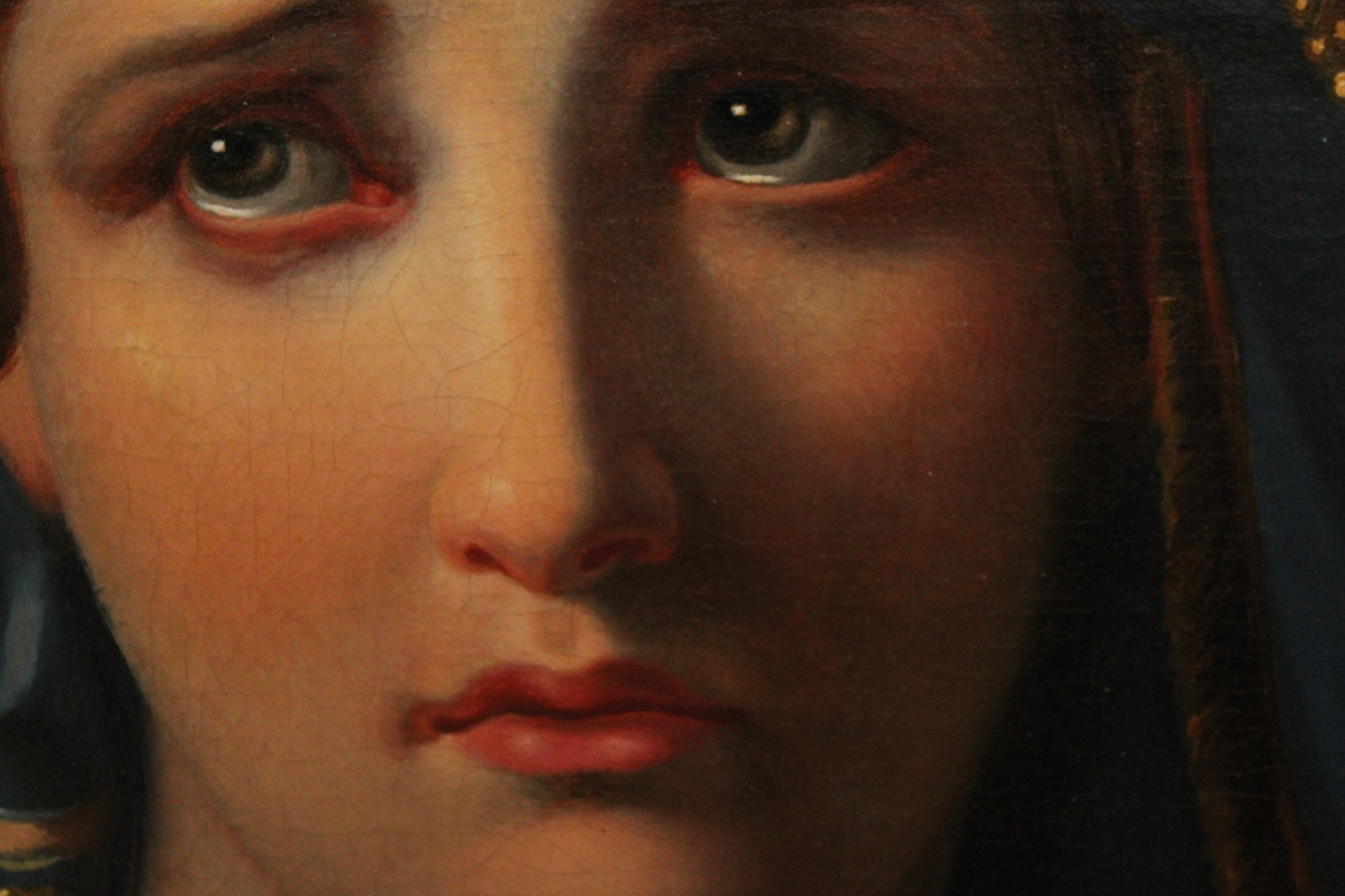 Tableau, peinture, huile sur toile d'après François-Joseph Navez (1787-1869) "Agar et Ismaël" – Image 4