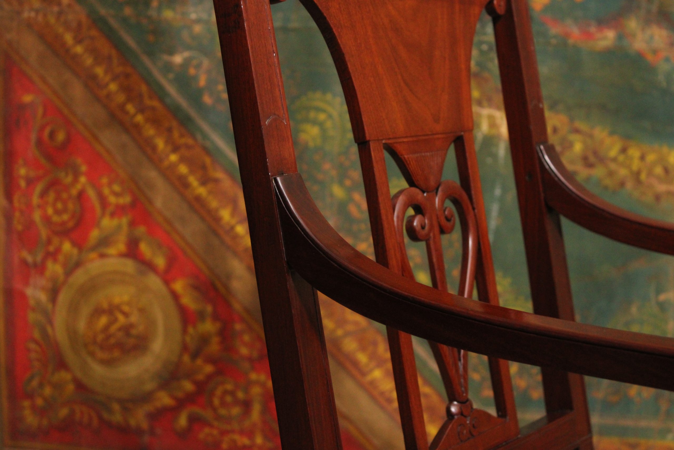 Fauteuil en acajou ajouré, attribué à Jacob Frères, vers 1800 – Image 7