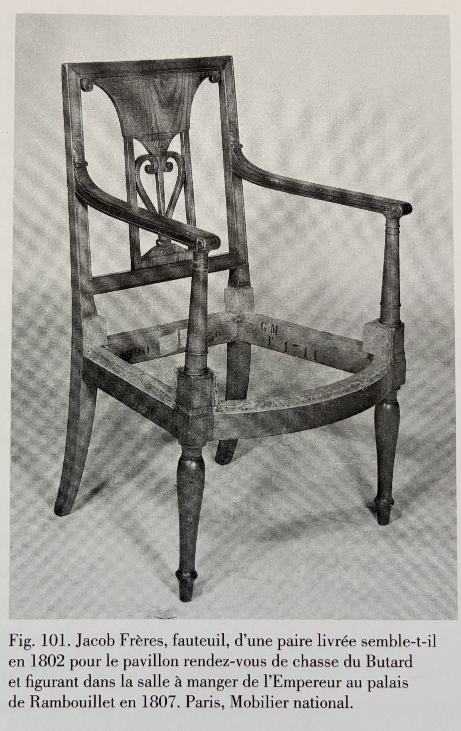 Fauteuil en acajou ajouré, attribué à Jacob Frères, vers 1800 – Image 10