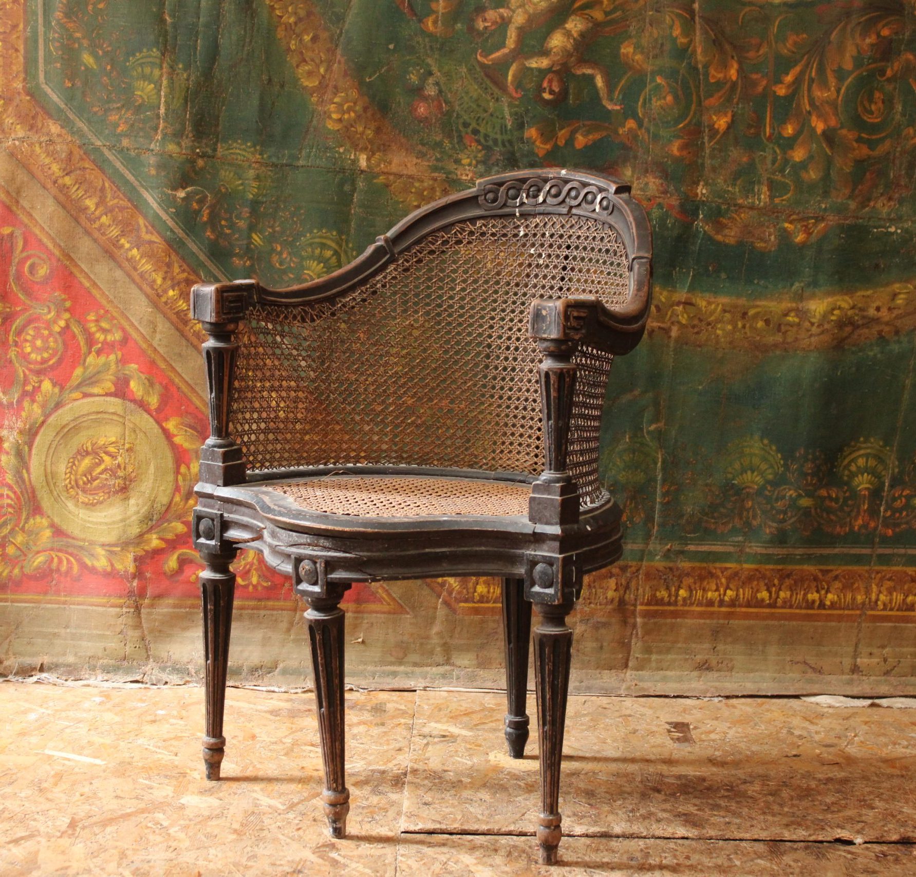 Fauteuil Couillard avant restauration