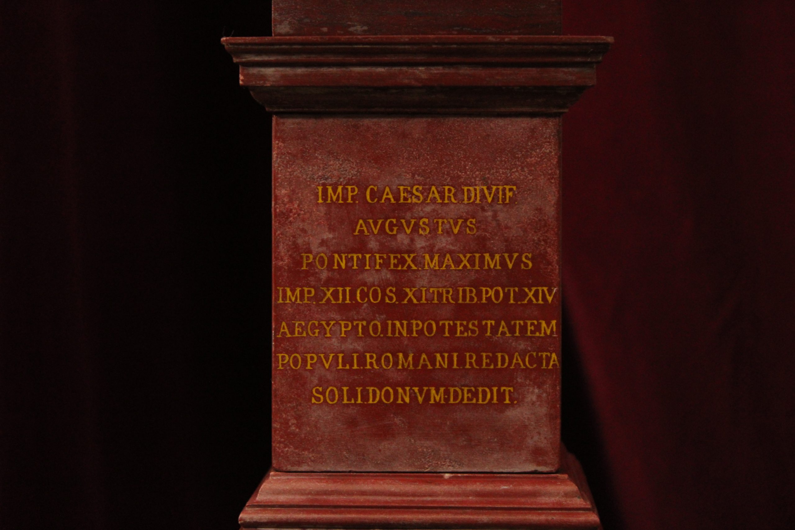 Lampe à poser en marbre, référence à l'obélisque Flaminio de Rome, XXe siècle – Image 2
