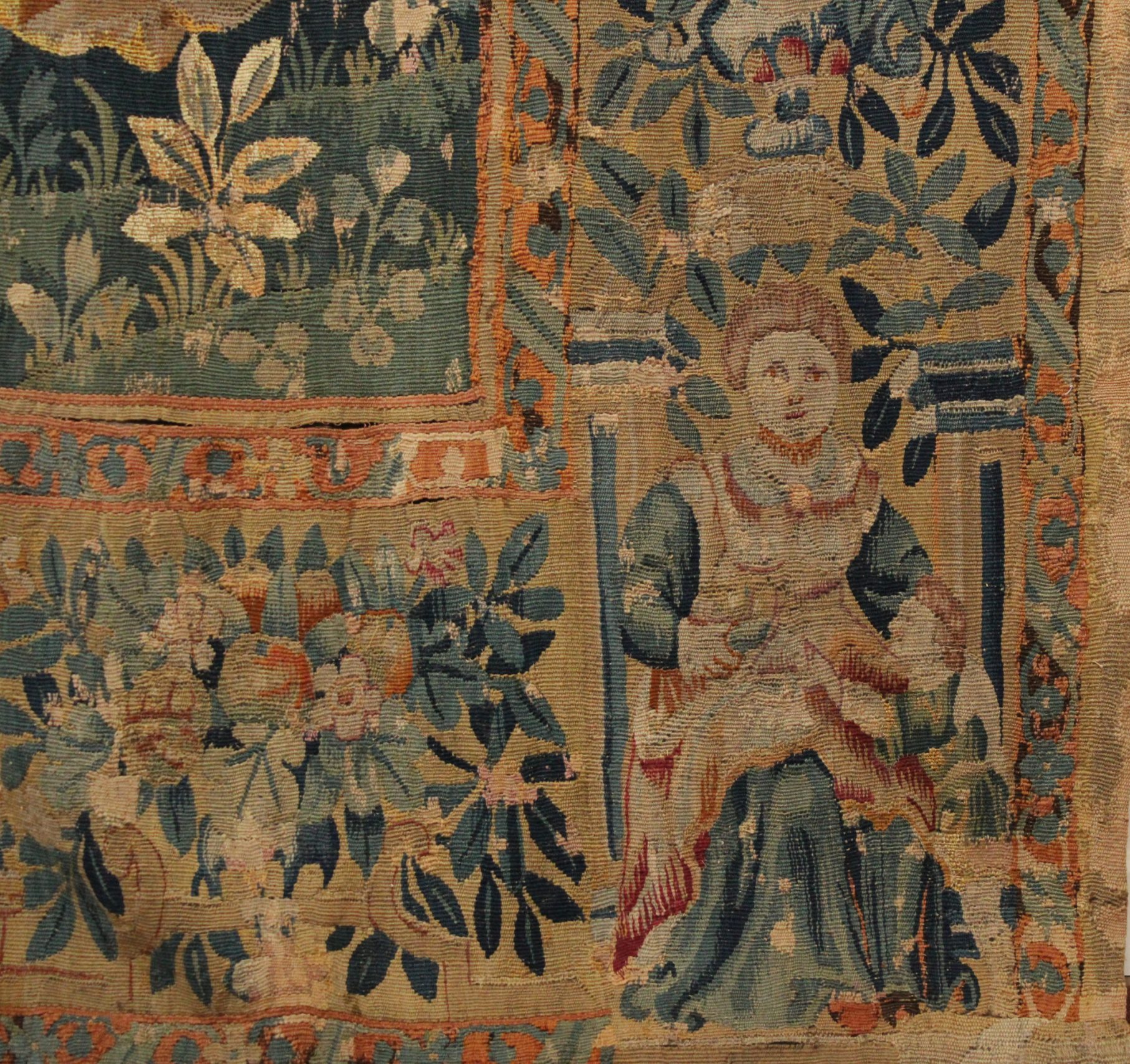Tapisserie Flamande à scène galante, XVIIème siècle – Image 4