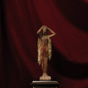 Statuette féminine en terre cuite "Korè", XIXe siècle